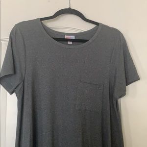 Lularoe Carly Medium in a charcoal grey super soft